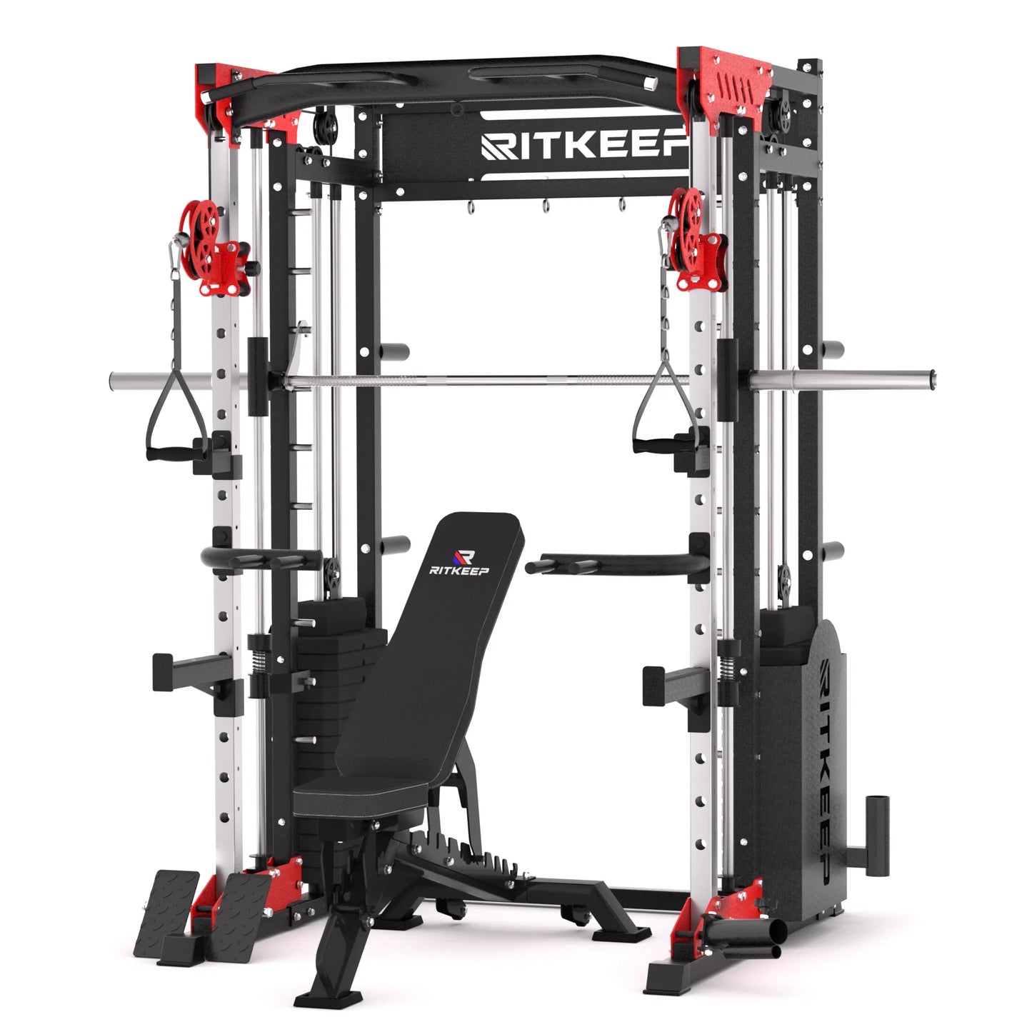 PMAX 5600 Home Gym Smith Machine - Integrated Weight System