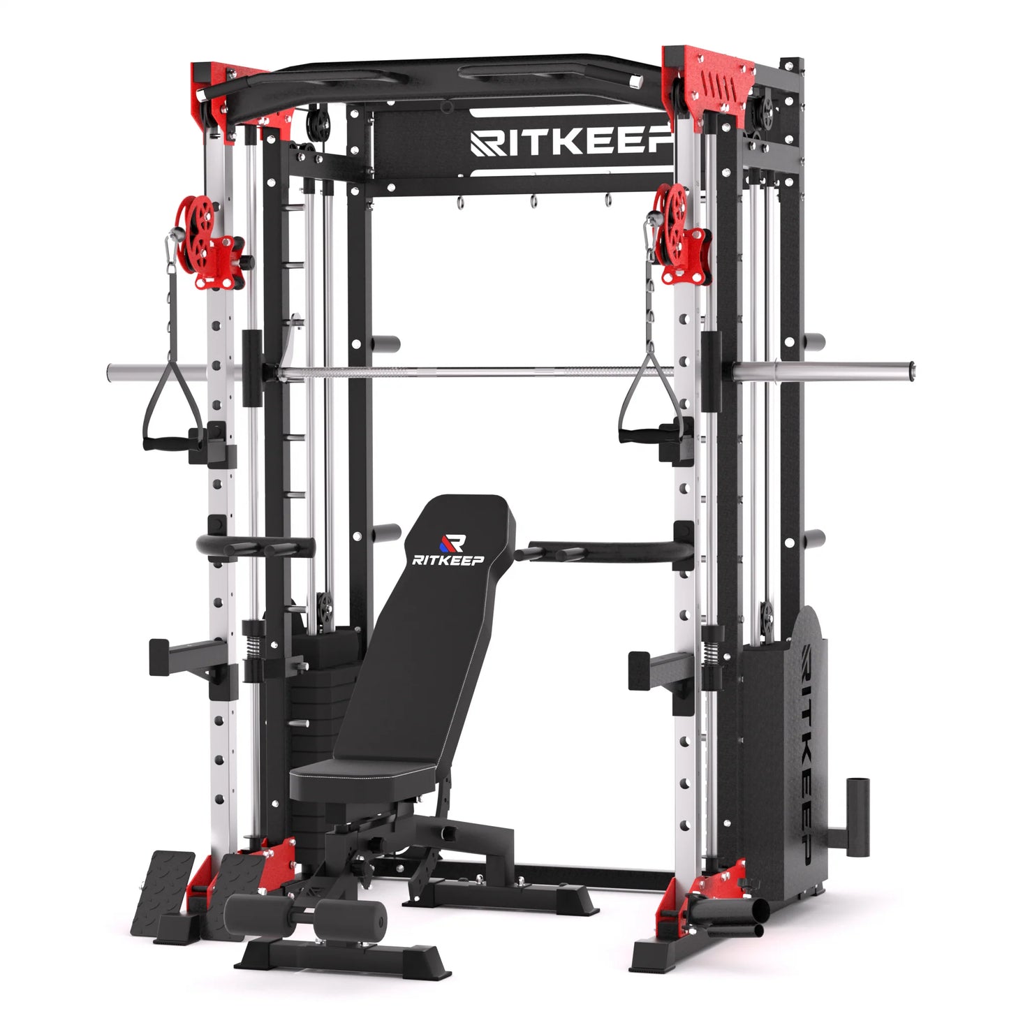 PMAX 5600 Home Gym Smith Machine - Integrated Weight System